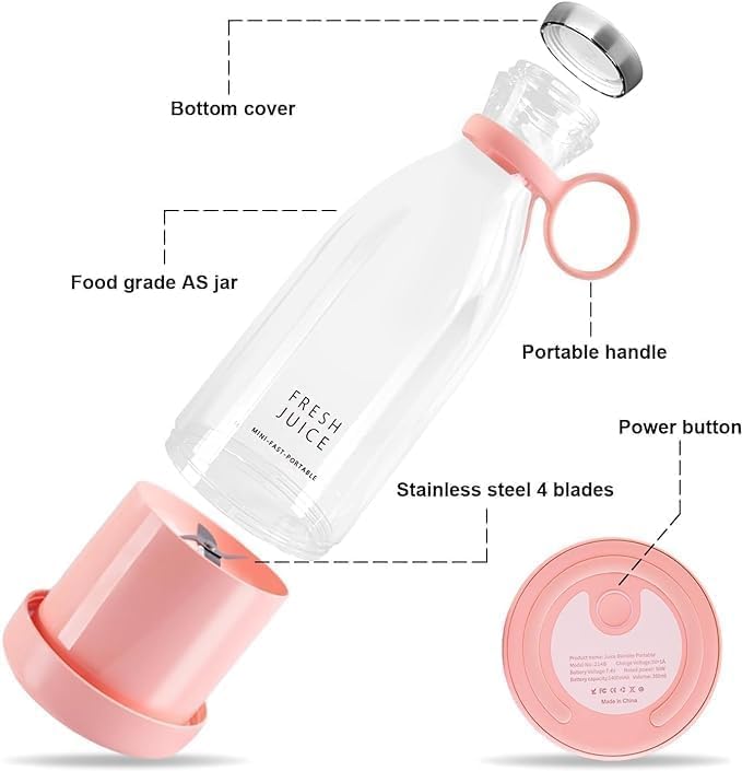NovaMix Pro – USB Portable Juicer Blender Bottle