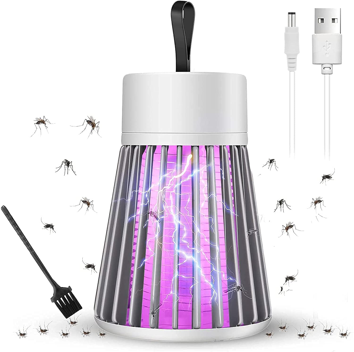 USB-C rechargeable mosquito lamp with charging cable